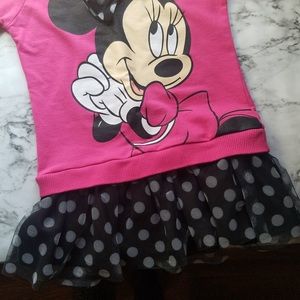 Minnie Mouse sweatshirt/ruffle skirt